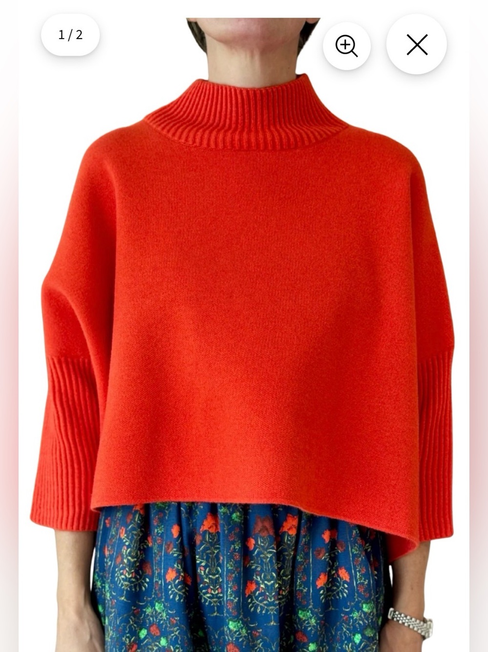 NWT Kerisma Aja Sweater, Orange Flambe